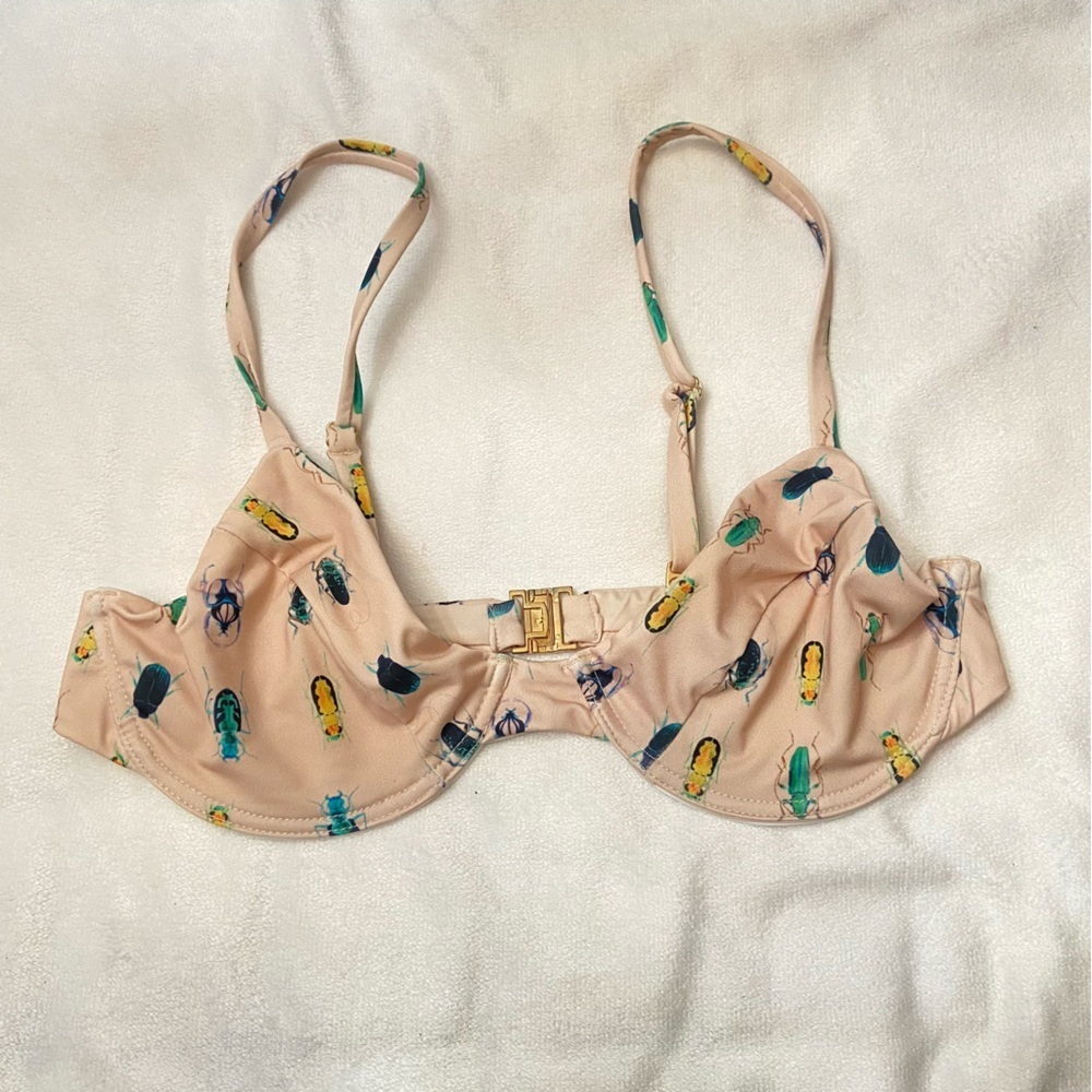 New! La gotta buggin’ bug print underwire bikini top 1665